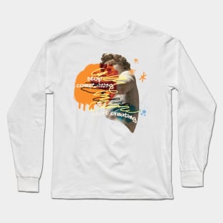 David Michelangelo collage Long Sleeve T-Shirt